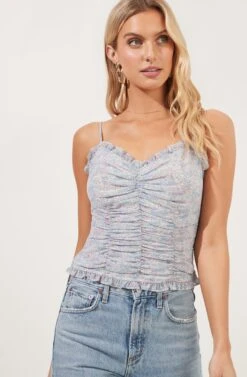 Ruched Cami 19 Ruched Cami -Dress Sales Store AT16731 BLUEMULTIDITSY 3