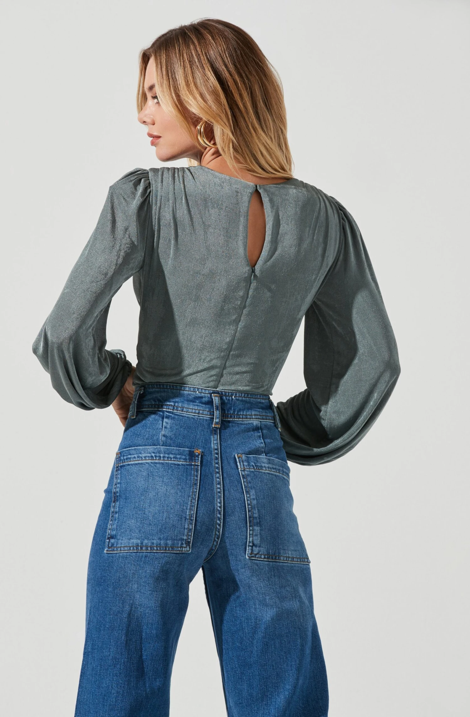 Long Sleeve V-Neck Bodysuit 14 Long Sleeve V-Neck Bodysuit - Image 12