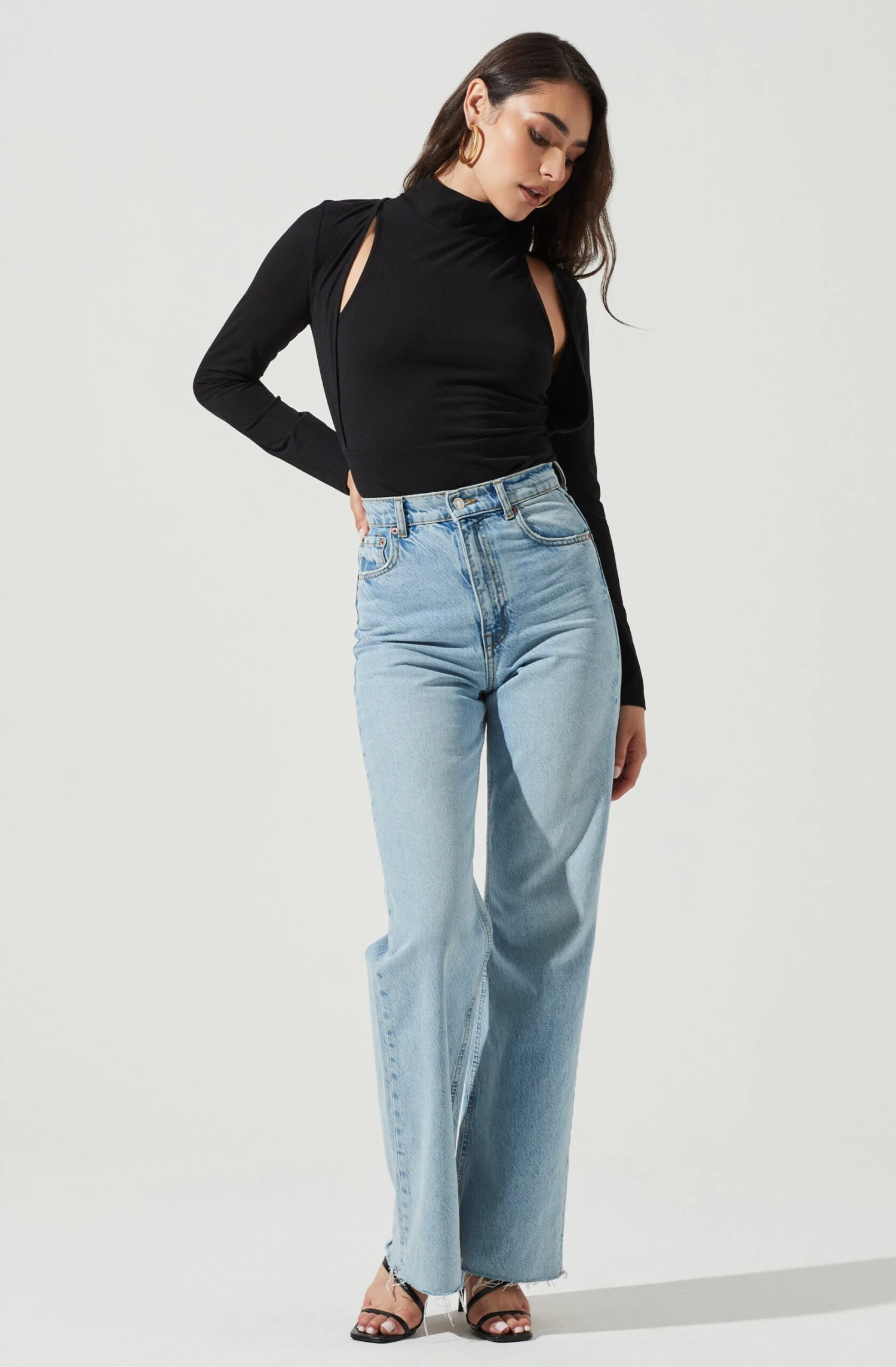 Long Sleeve Mock Neck Shrug 5 Long Sleeve Mock Neck Shrug - Image 3