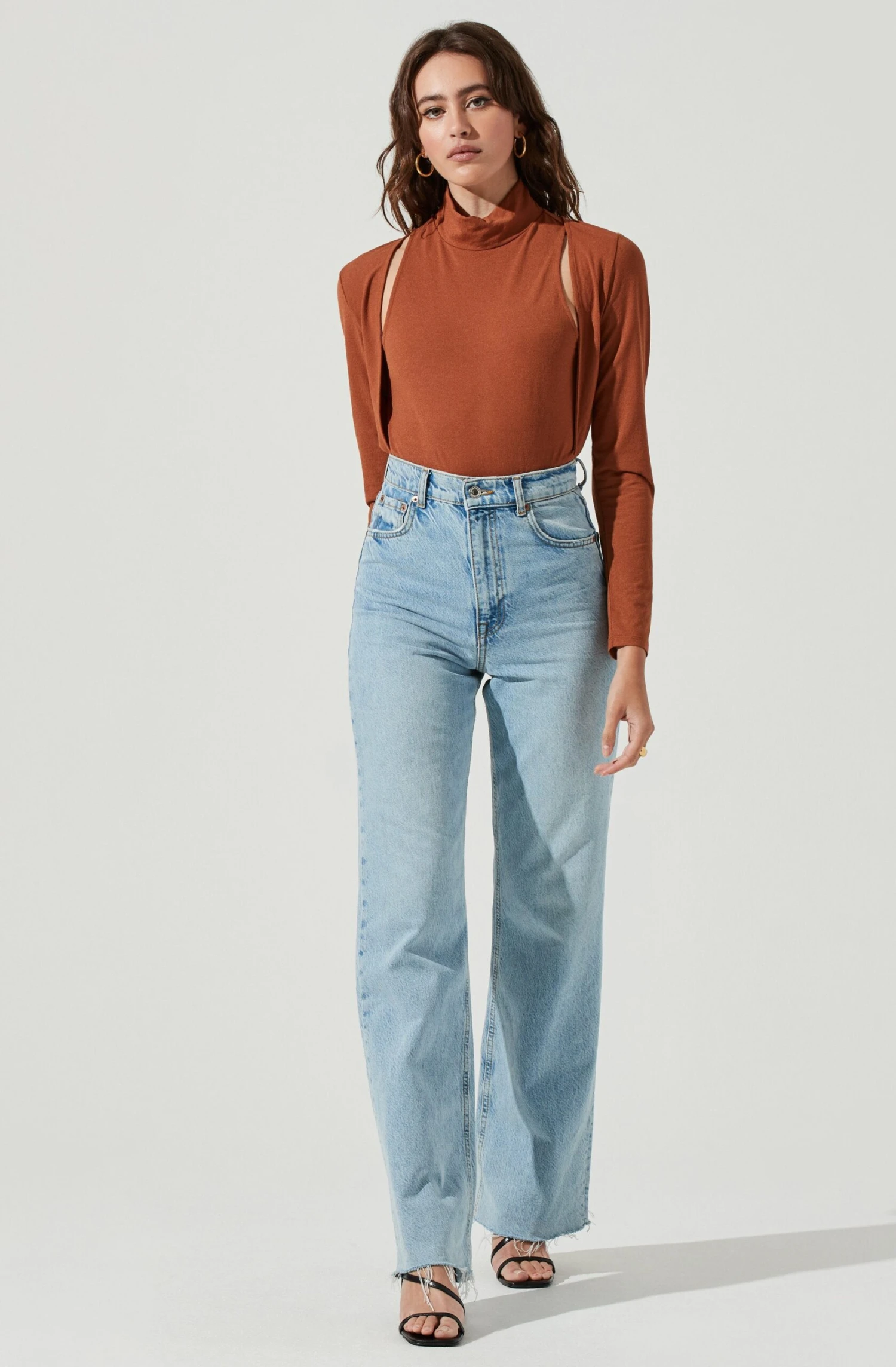 Long Sleeve Mock Neck Shrug 9 Long Sleeve Mock Neck Shrug - Image 7