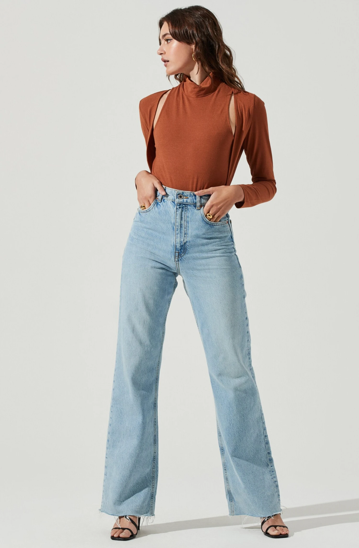 Long Sleeve Mock Neck Shrug 10 Long Sleeve Mock Neck Shrug - Image 8