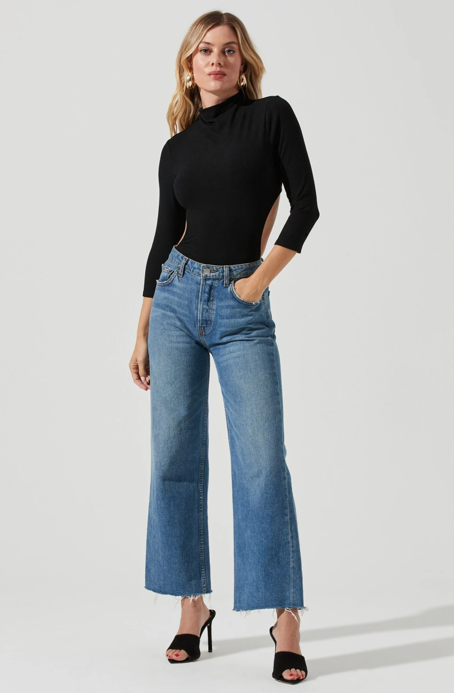 Somerset Mock Neck Cutout Bodysuit 5 Somerset Mock Neck Cutout Bodysuit - Image 3