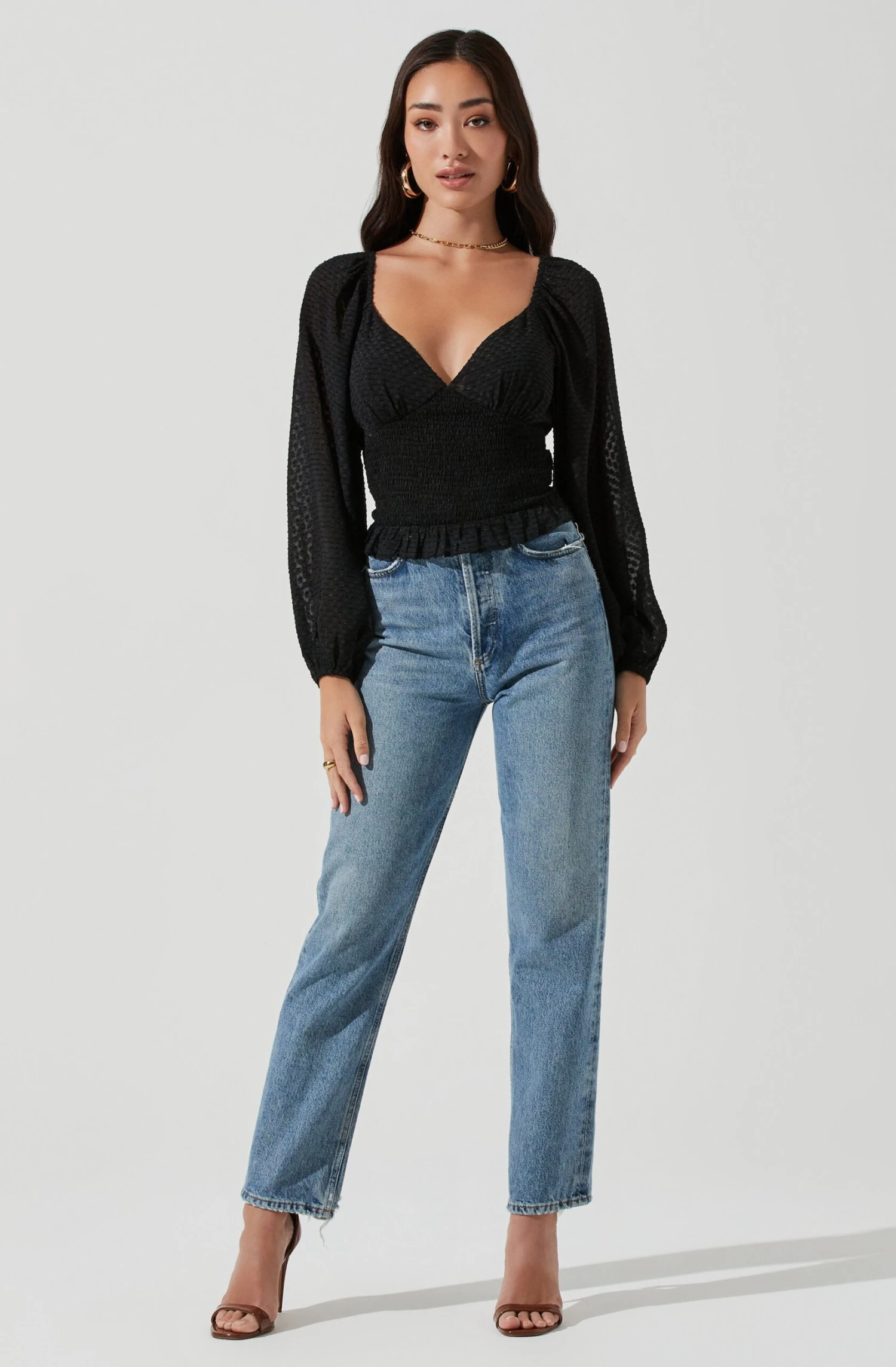 Long Sleeve Smocked Top 4 Long Sleeve Smocked Top - Image 2