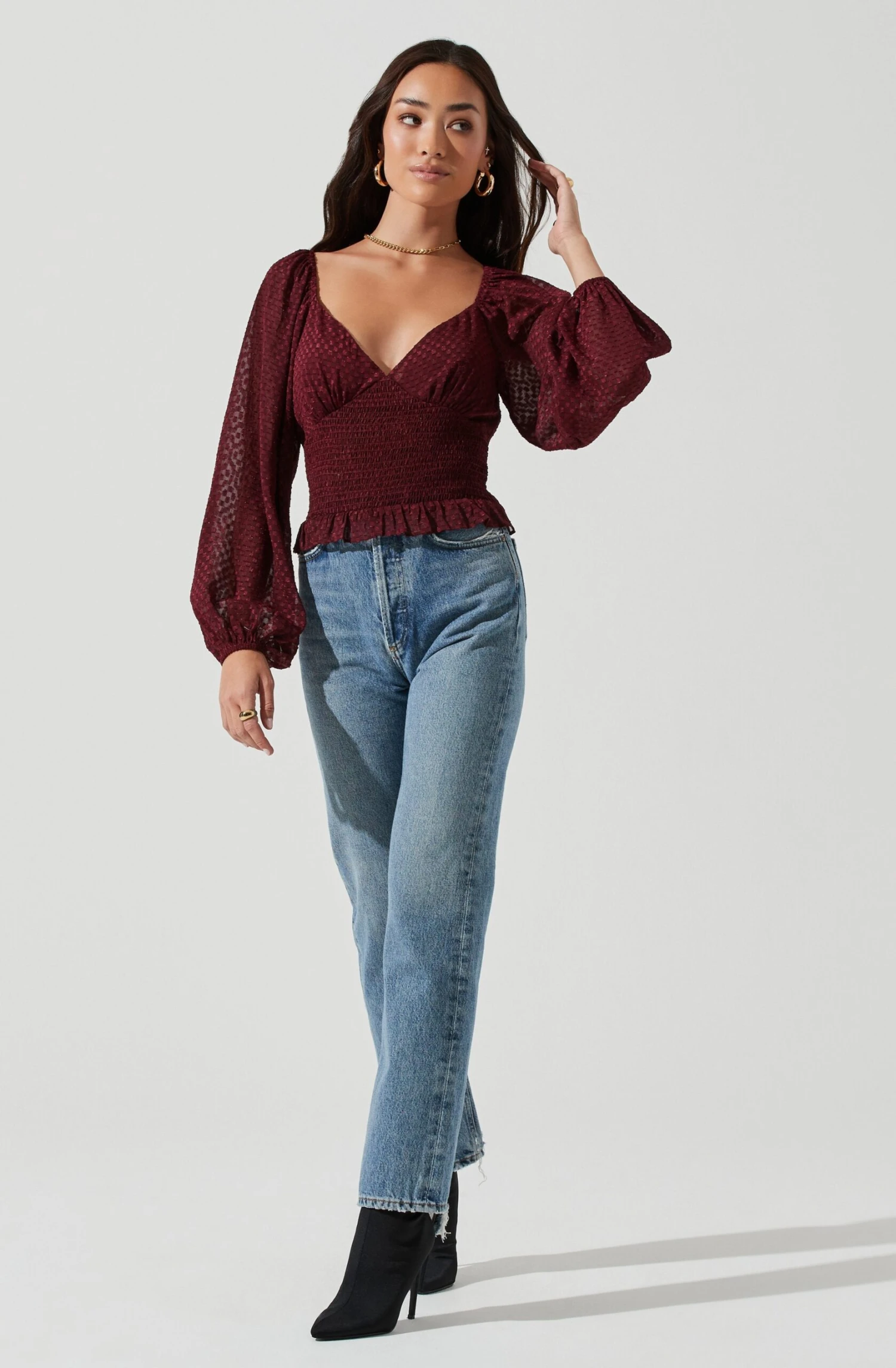 Long Sleeve Smocked Top 18 Long Sleeve Smocked Top - Image 16