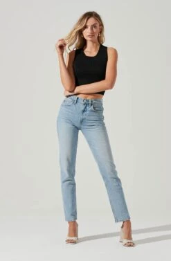 Tie Back Sweater Tank Top -Dress Sales Store AT17237 BLACK 1664