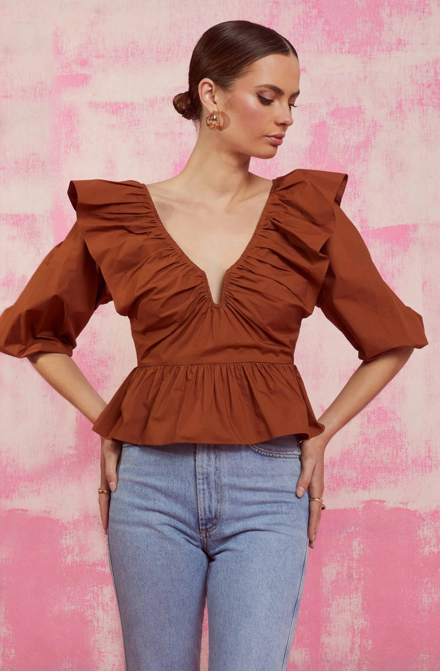 Gemma Ruffle Peplum Top 8 Gemma Ruffle Peplum Top - Image 6